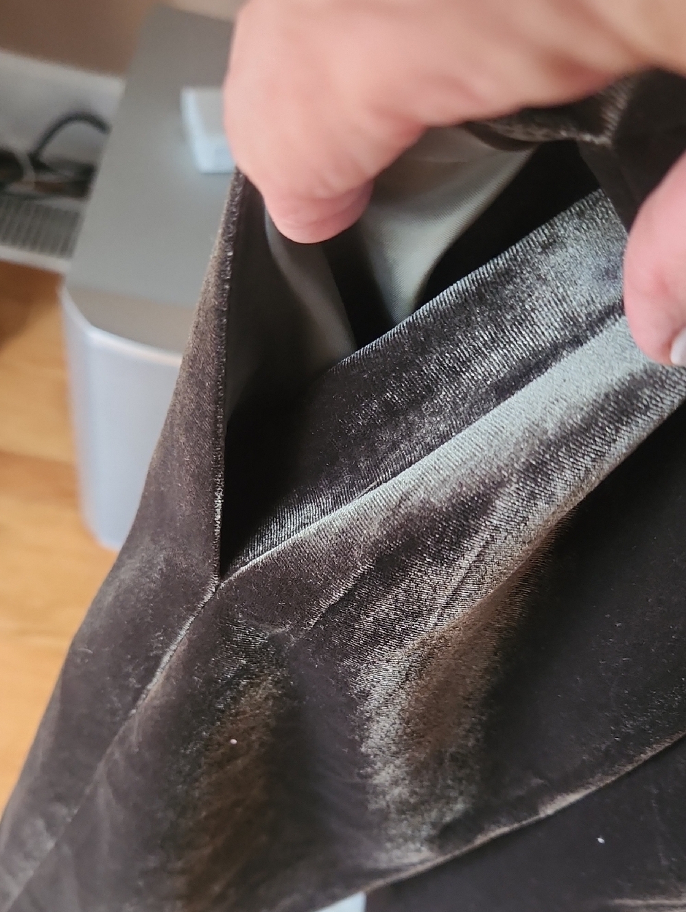 Miou Muse Olive Velvet Sheath Dress - Picture 4 of 5
